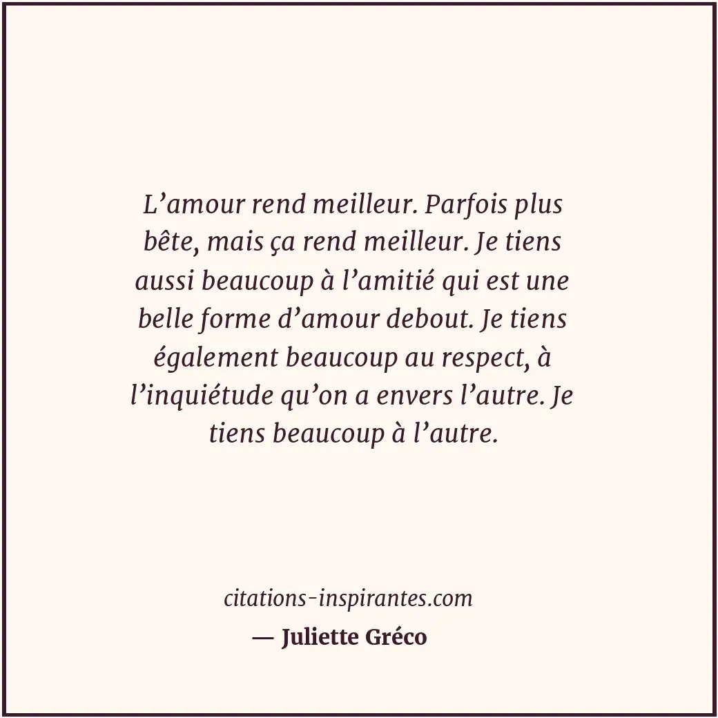 Citation de Juliette Gréco