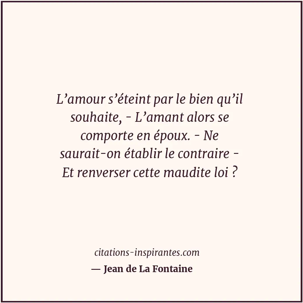 Citation de Jean de La Fontaine