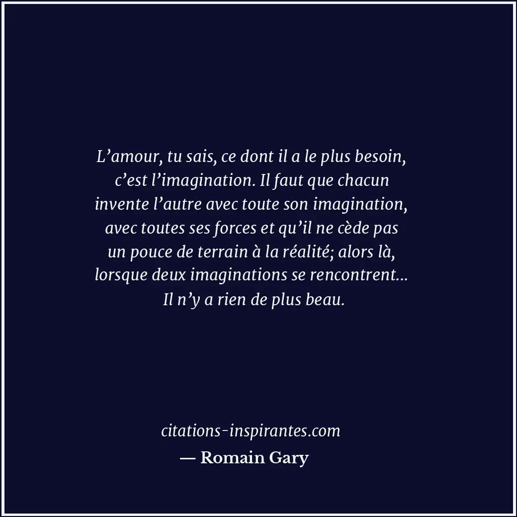 Citation de Romain Gary