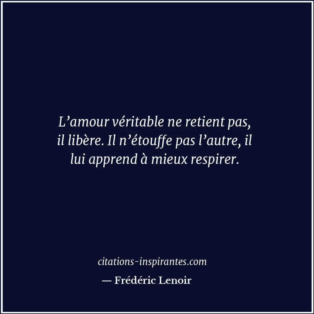 Citation de Frédéric Lenoir