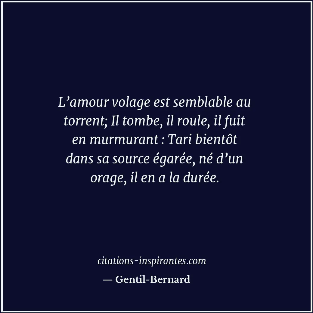 Citation de Gentil-Bernard