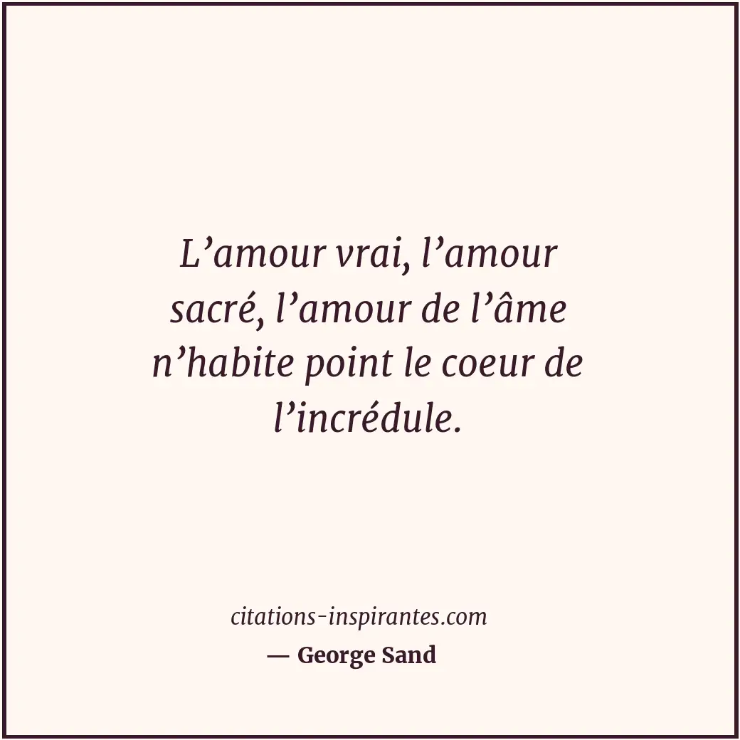 Citation de George Sand