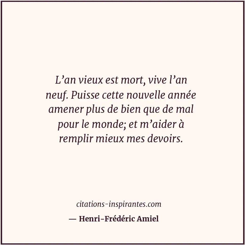 Citation de Henri-Frédéric Amiel