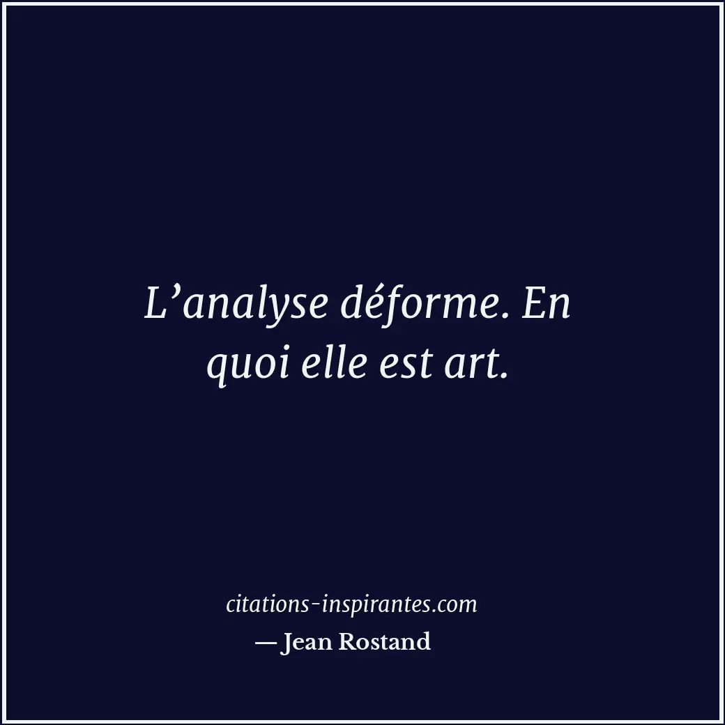 Citation de Jean Rostand
