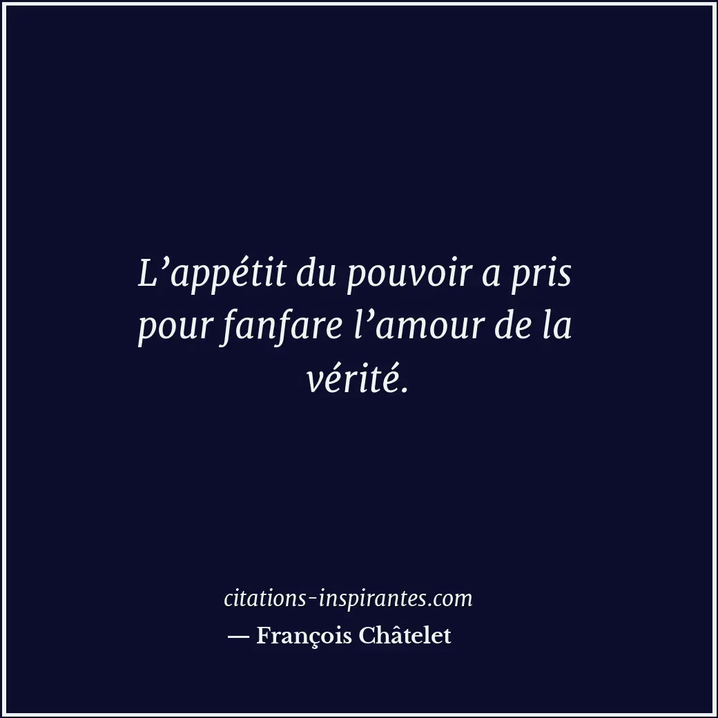 Citation de François Châtelet