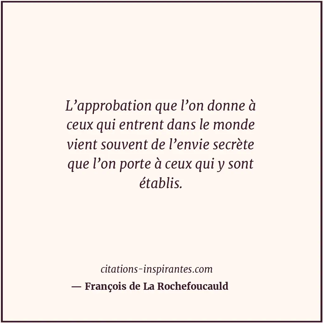 Citation de François de La Rochefoucauld