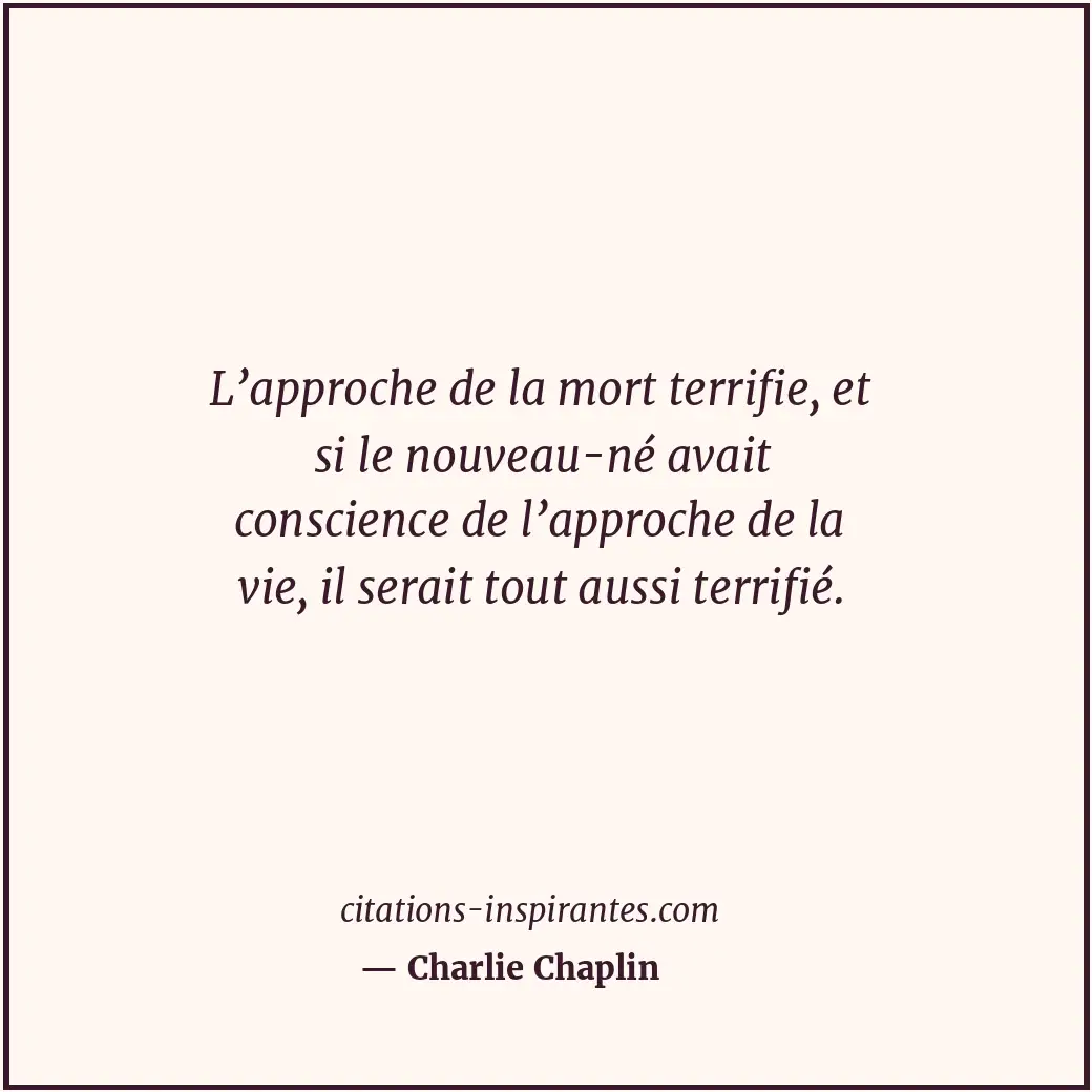 Citation de Charlie Chaplin