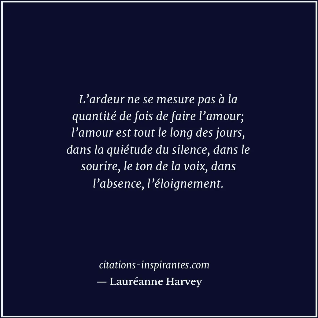 Citation de Lauréanne Harvey