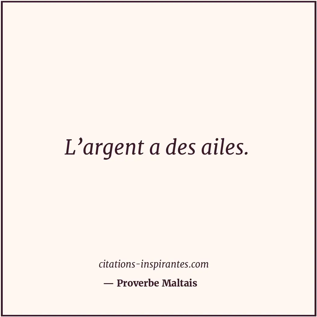 Citation de Proverbe Maltais