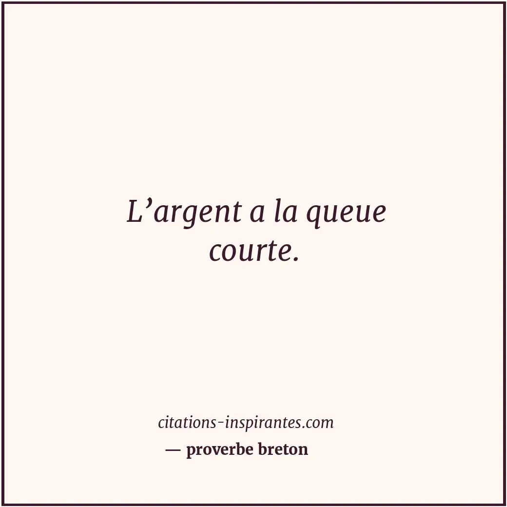 Citation de proverbe breton
