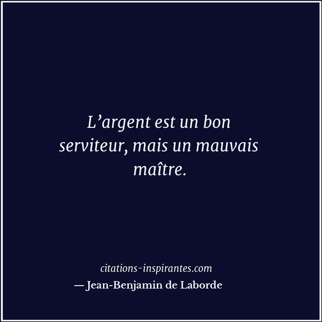 Citation de Jean-Benjamin de Laborde