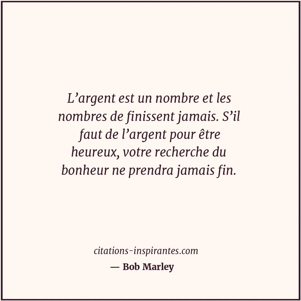 Citation de Bob Marley