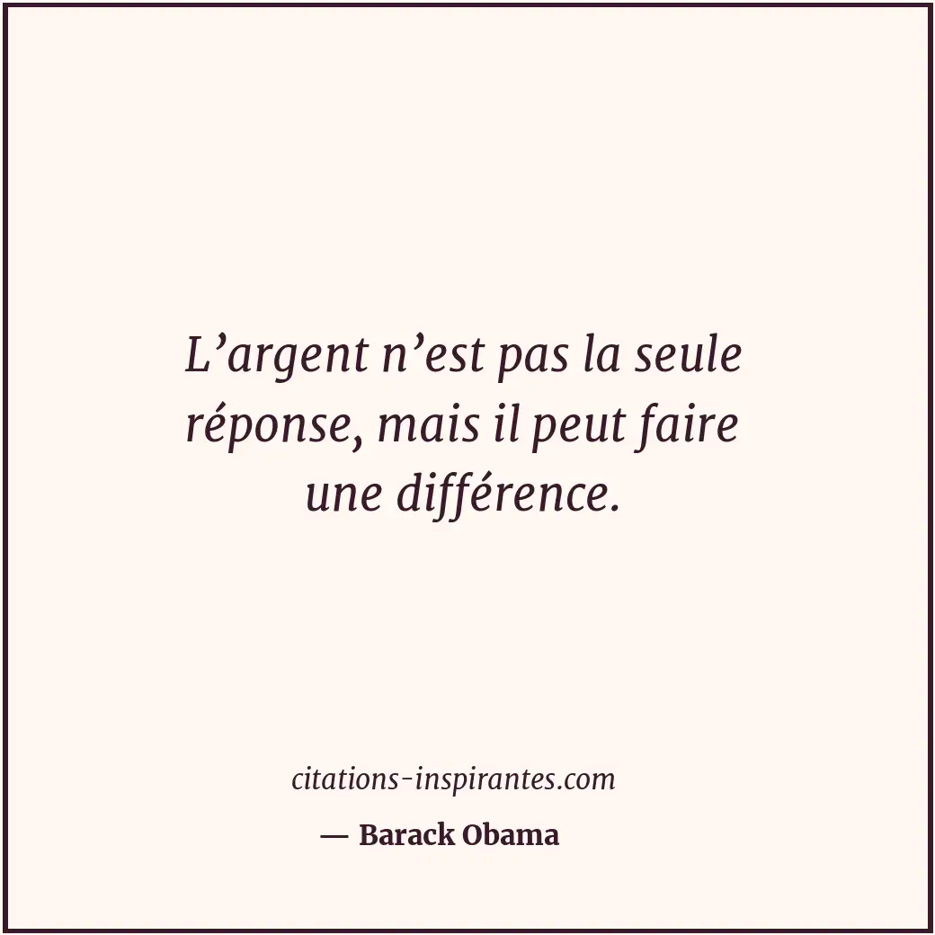 Citation de Barack Obama