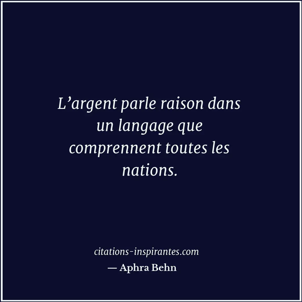 Citation de Aphra Behn
