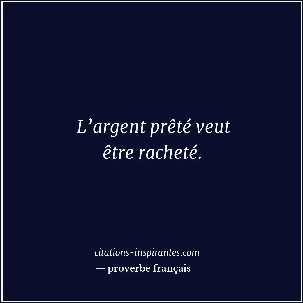 Citation de proverbe français