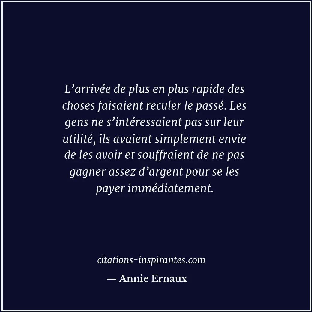 Citation de Annie Ernaux