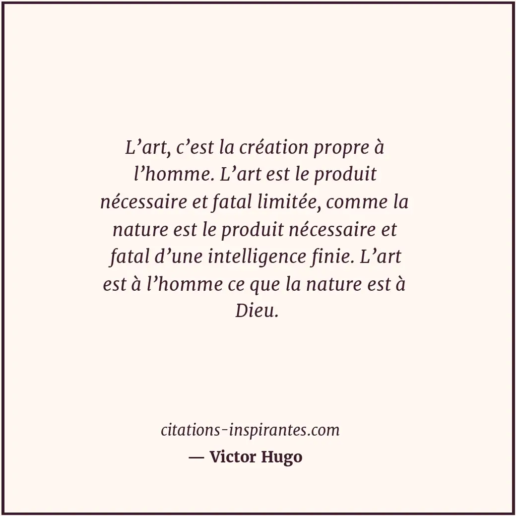 Citation de Victor Hugo
