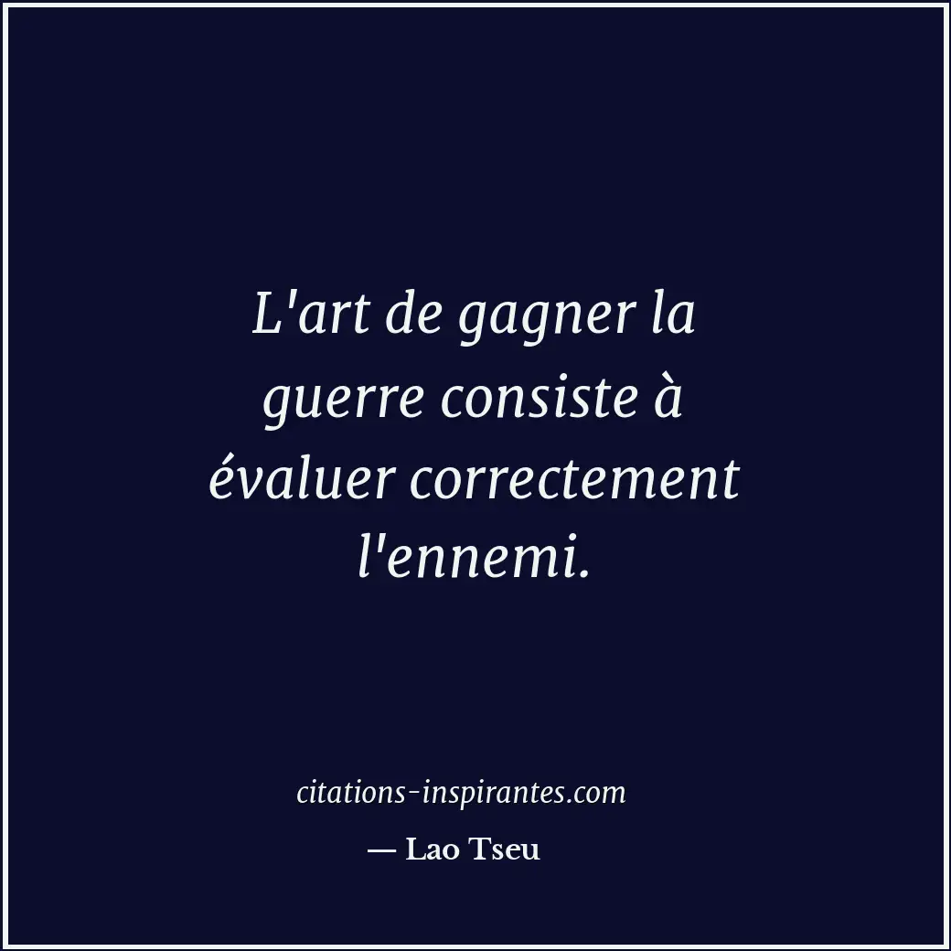 Citation de Lao Tseu
