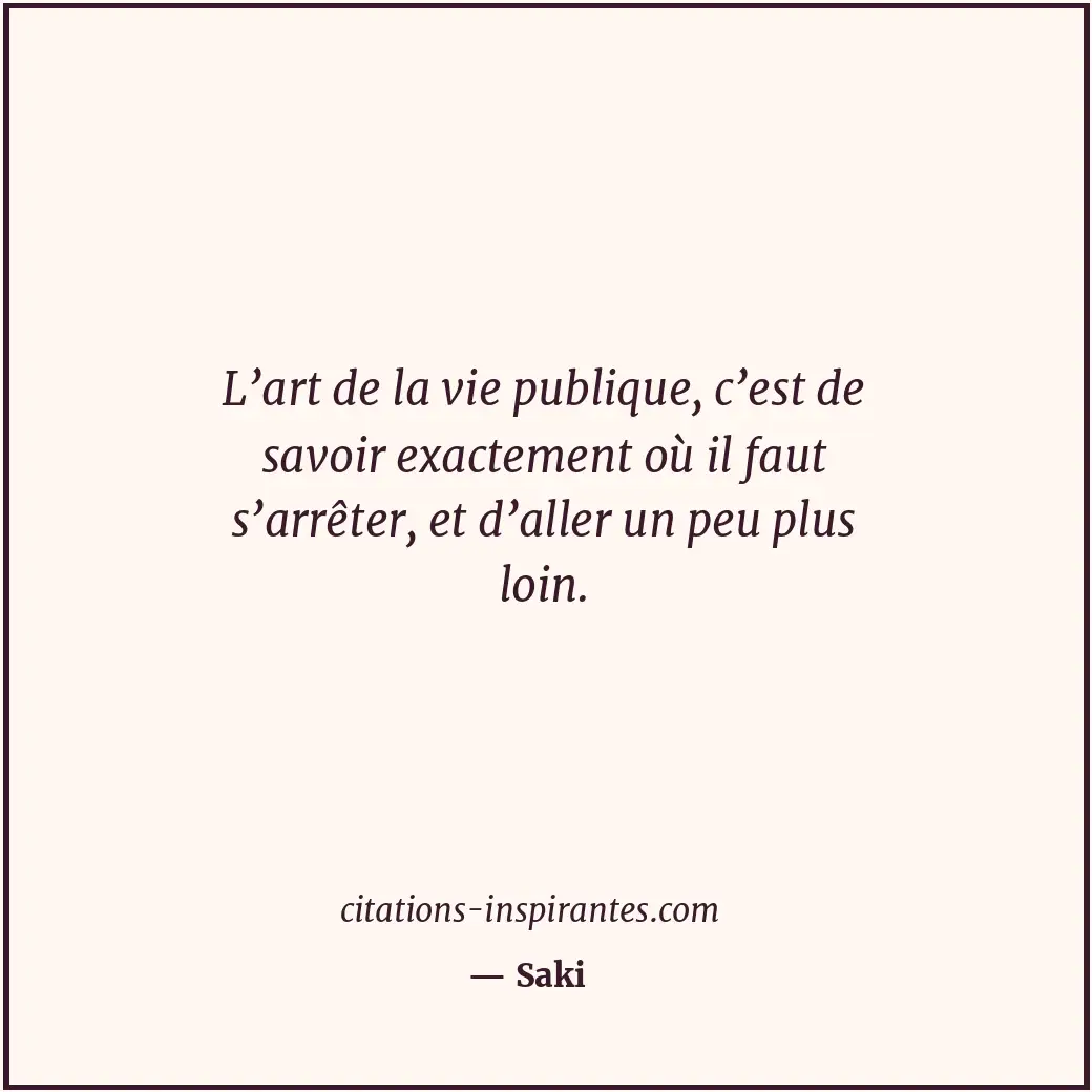 Citation de Saki