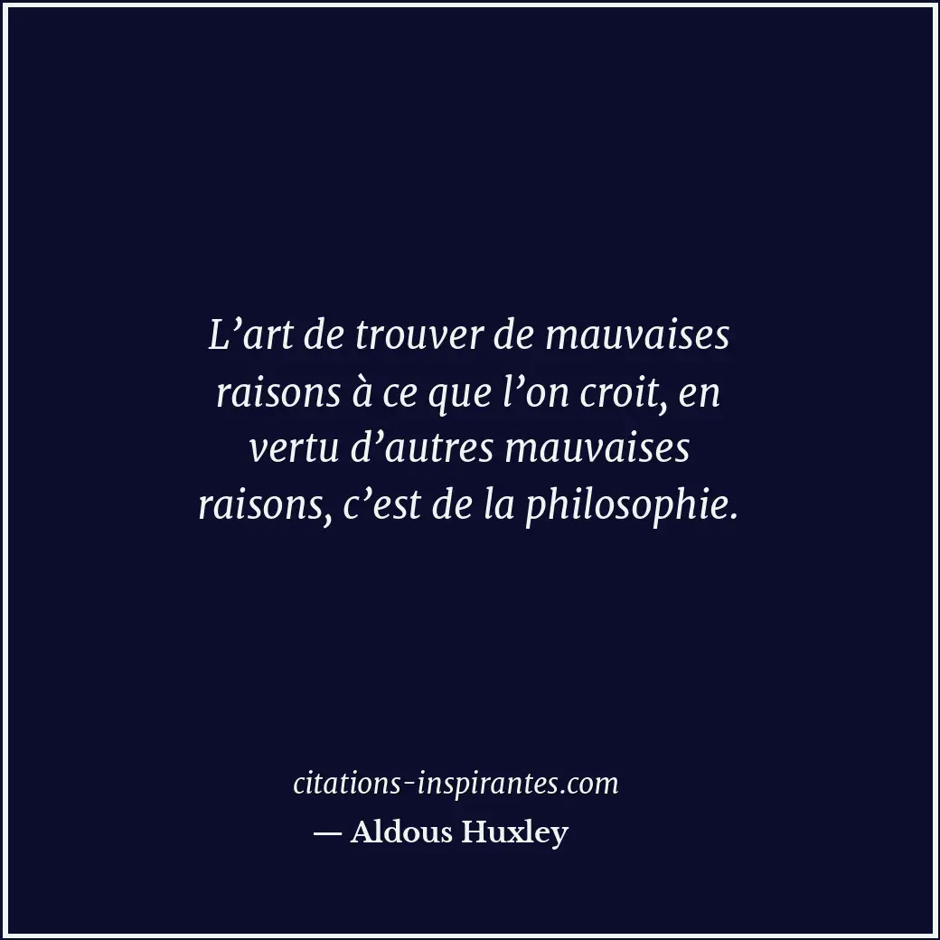 Citation de Aldous Huxley