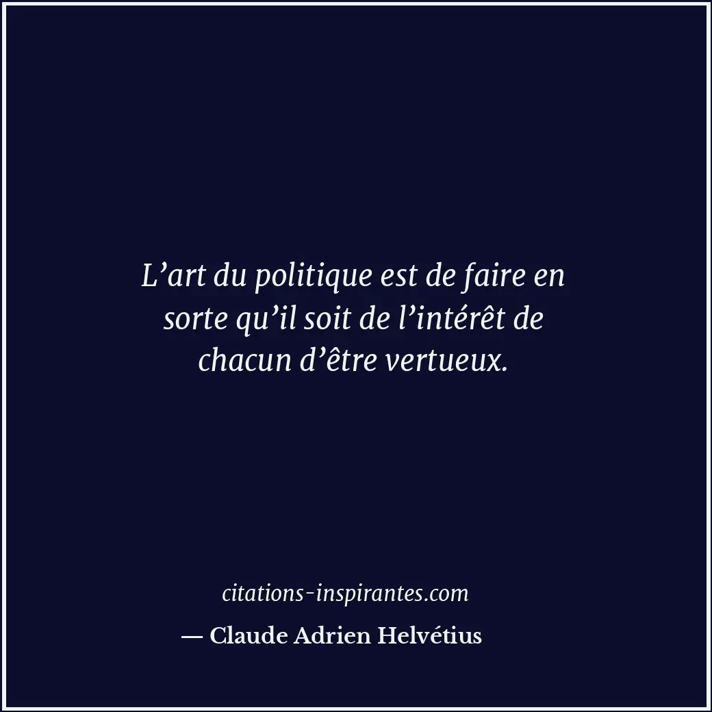 Citation de Claude Adrien Helvétius