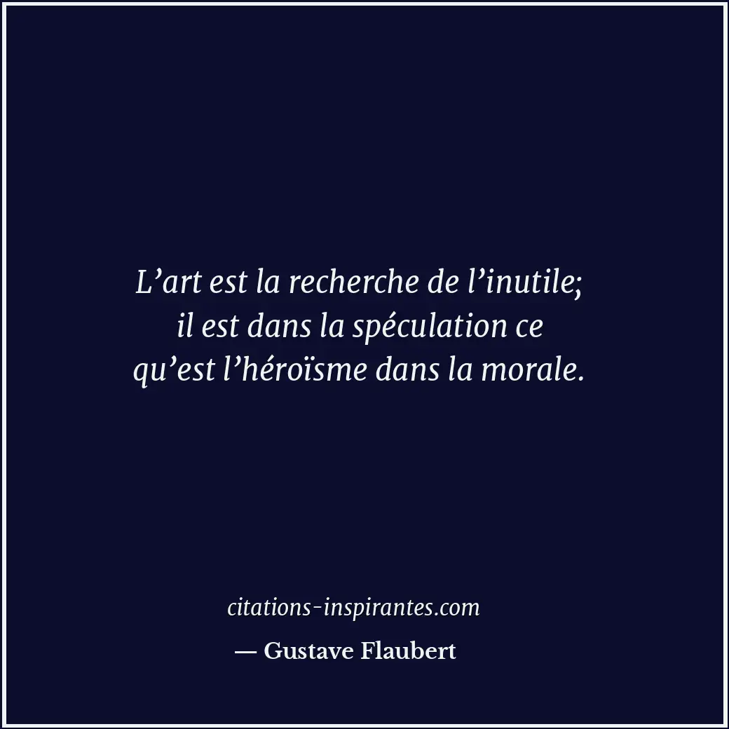 Citation de Gustave Flaubert