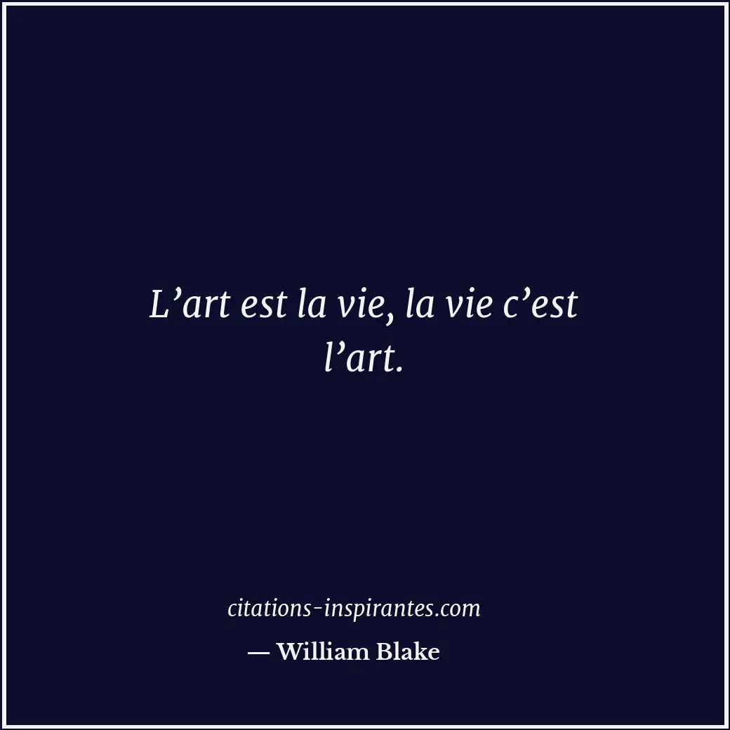 Citation de William Blake