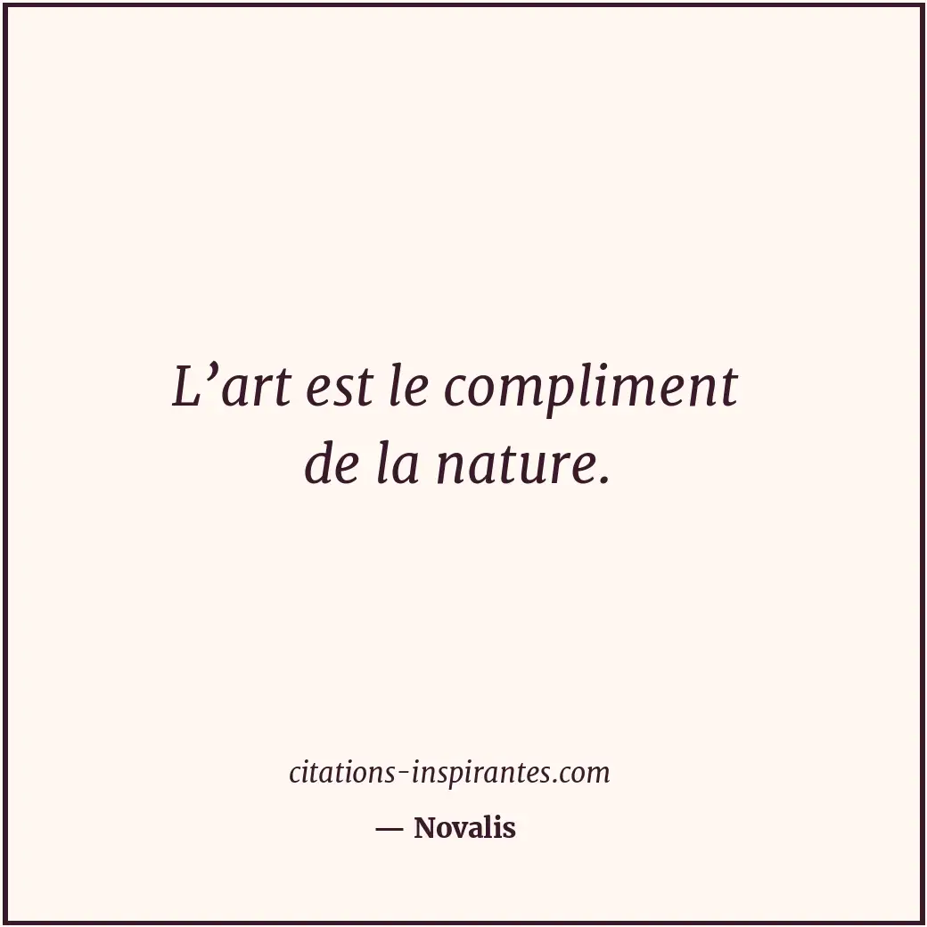 Citation de Novalis