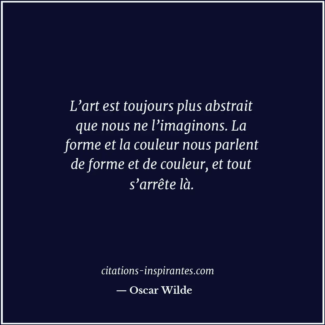 Citation de Oscar Wilde