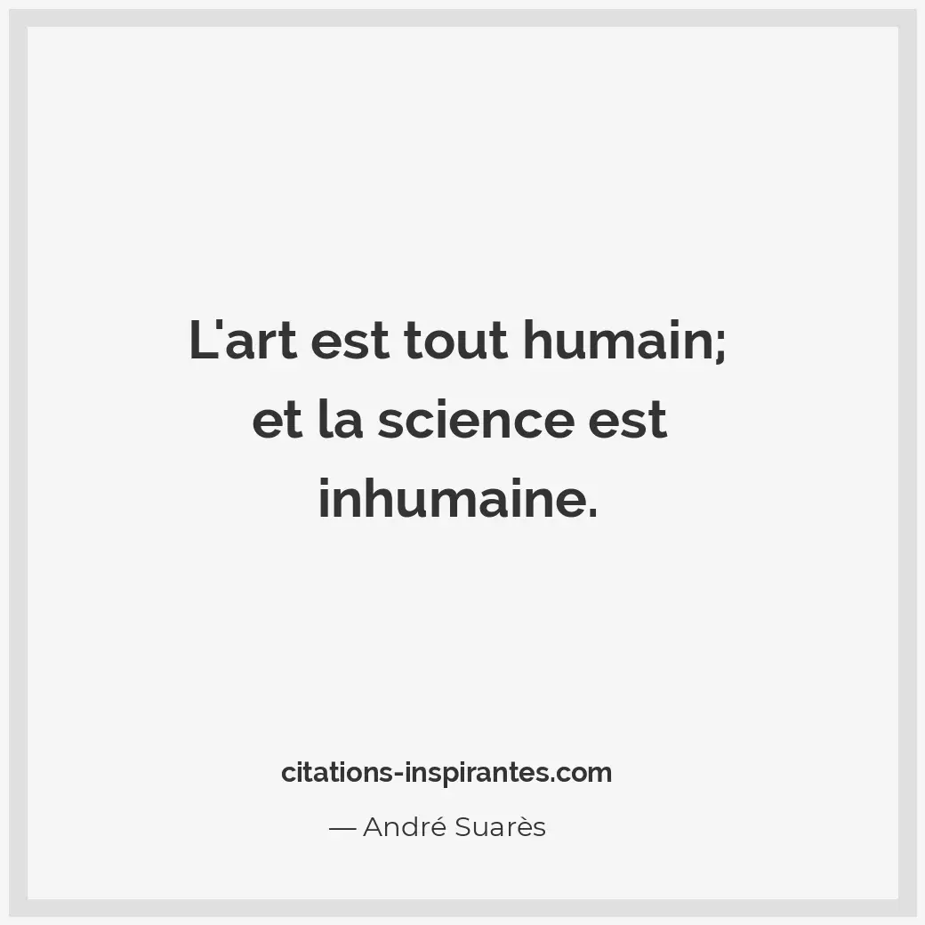 Citation de André Suarès