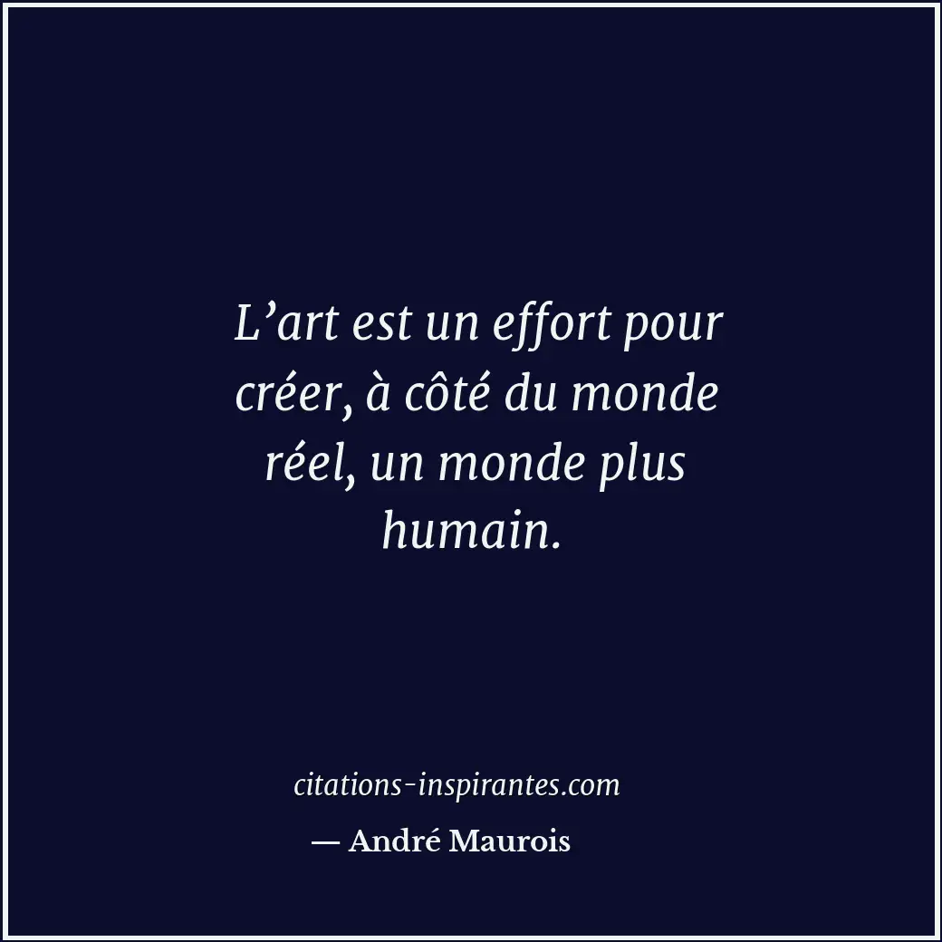 Citation de André Maurois