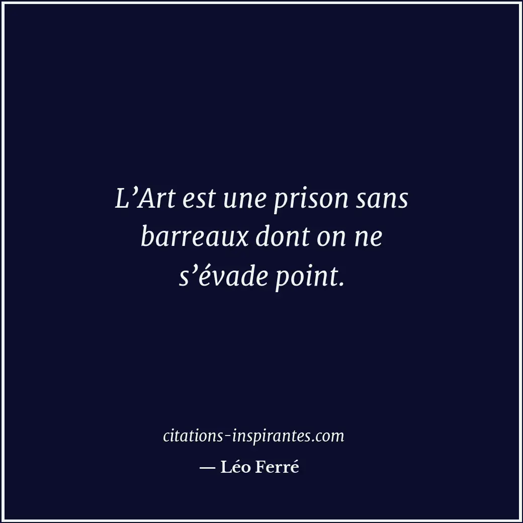 Citation de Léo Ferré