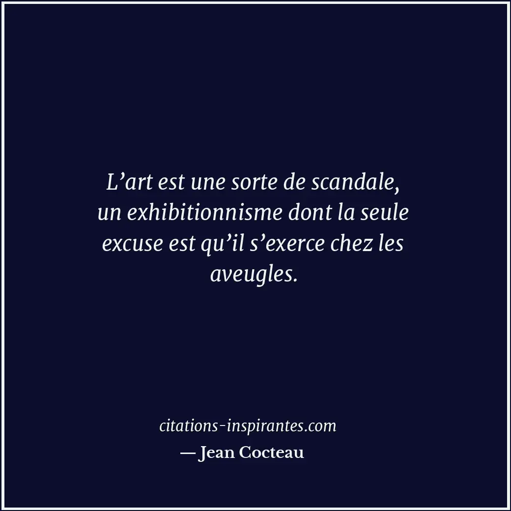 Citation de Jean Cocteau