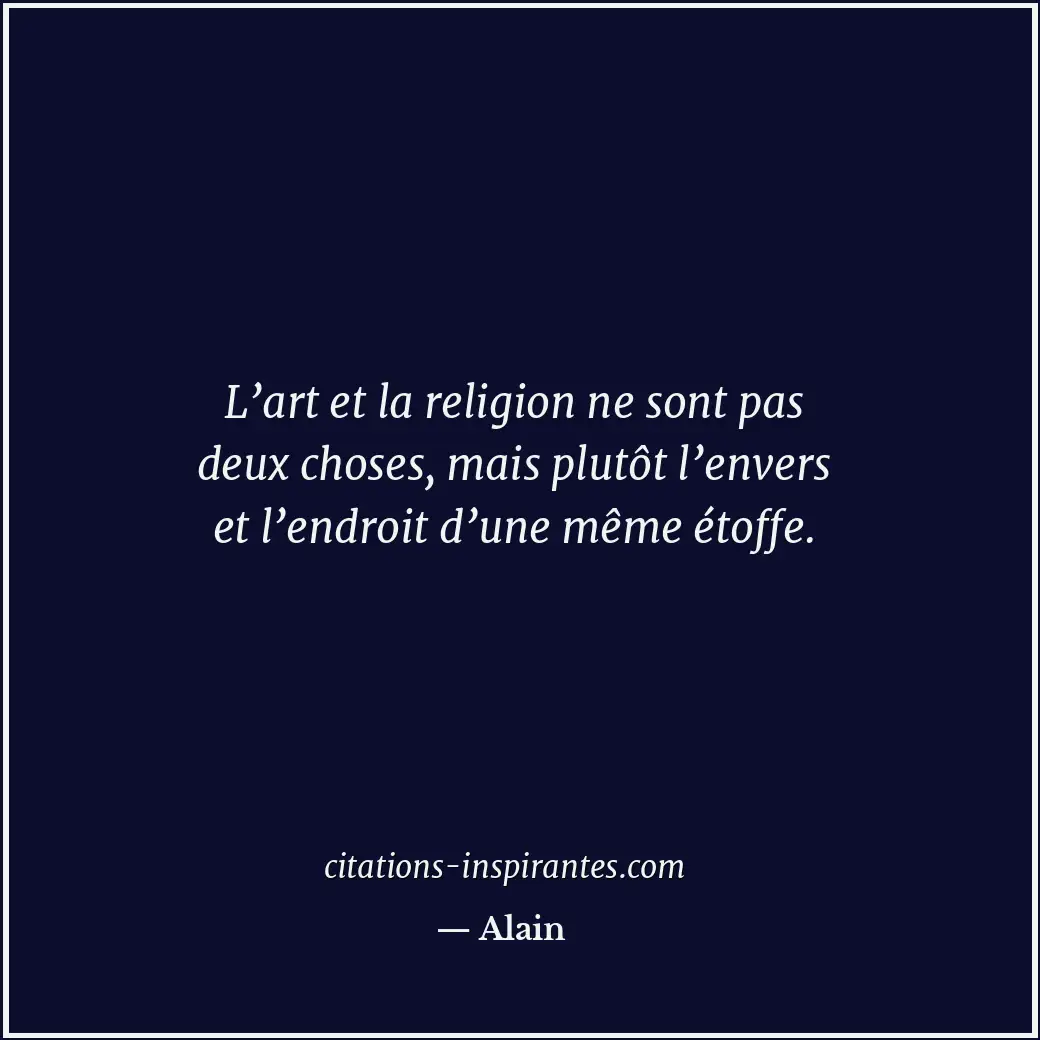 Citation de Alain