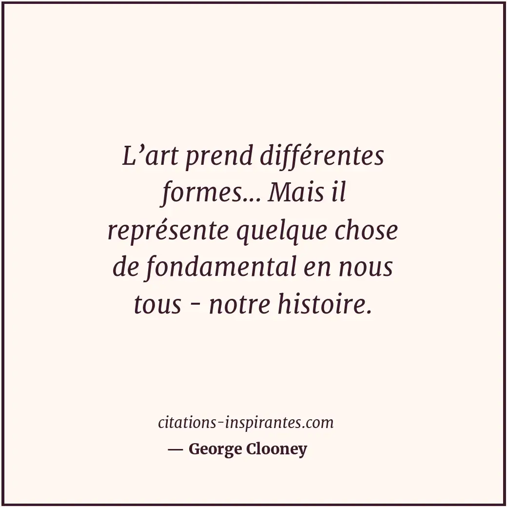 Citation de George Clooney