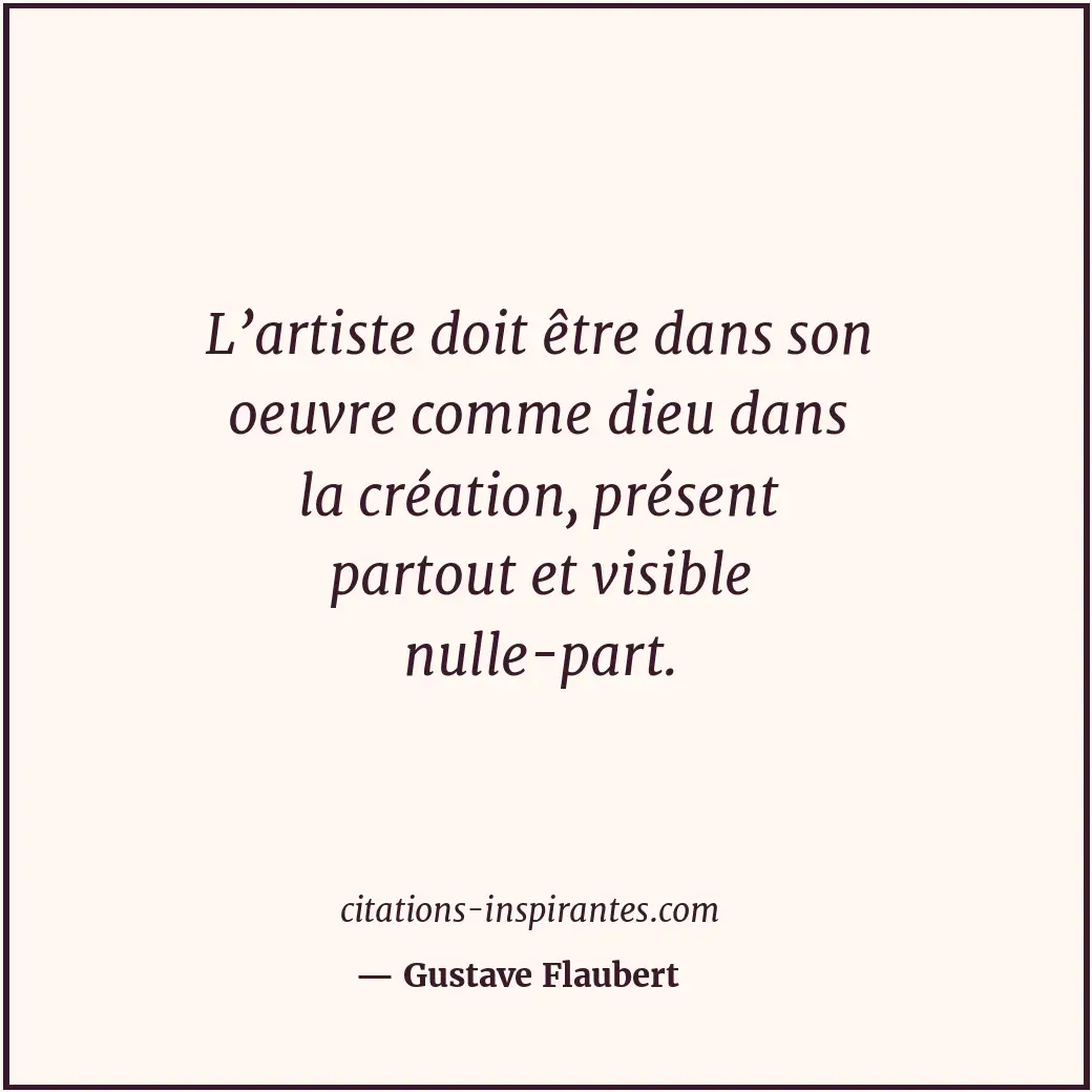 Citation de Gustave Flaubert