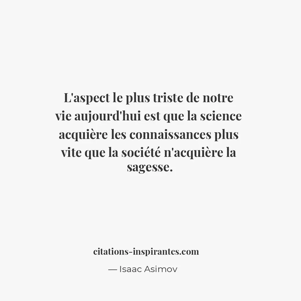 Citation de Isaac Asimov