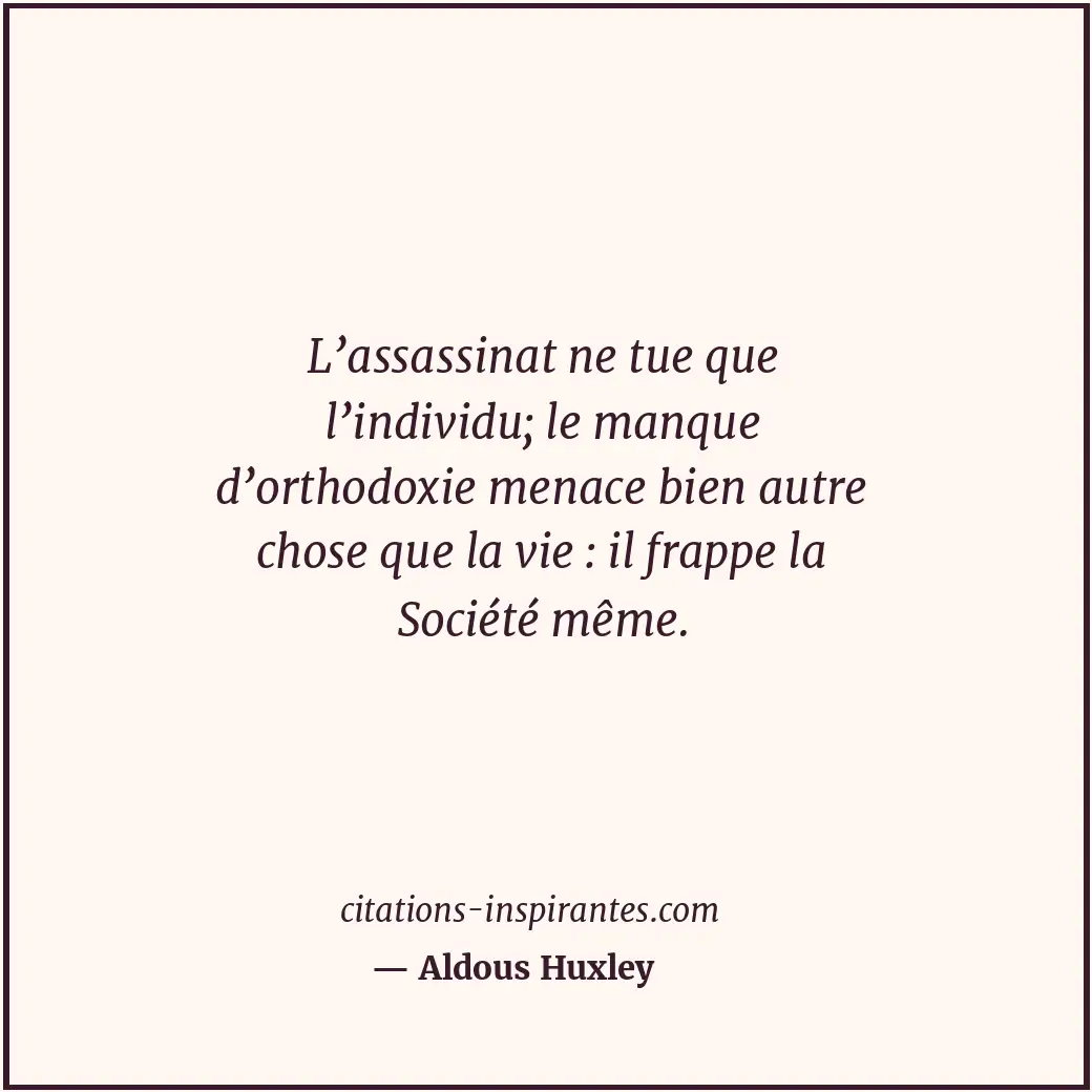 Citation de Aldous Huxley