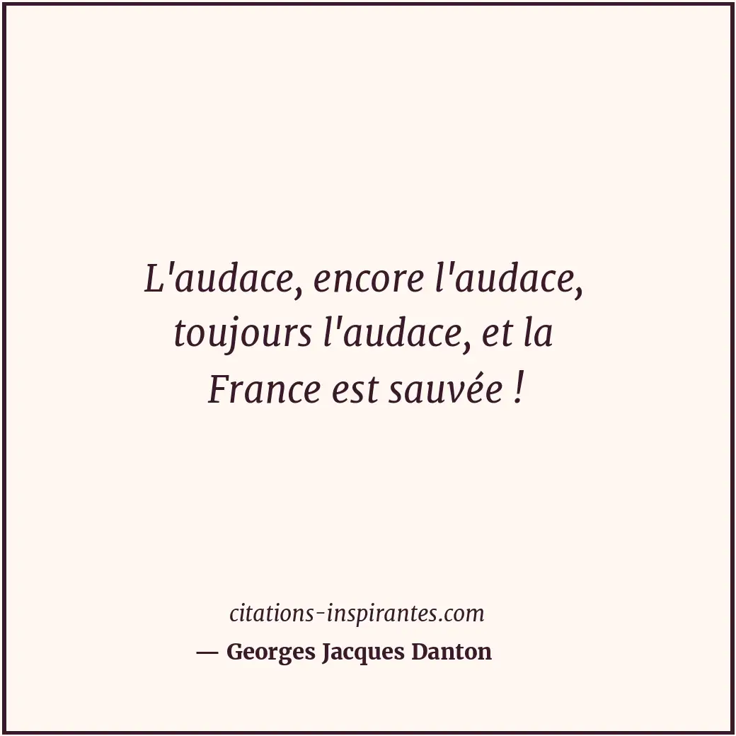 Citation de Georges Jacques Danton
