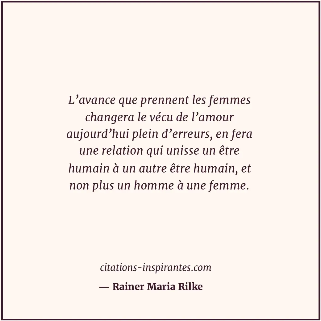 Citation de Rainer Maria Rilke