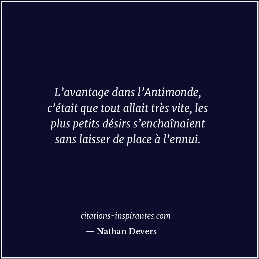 Citation de Nathan Devers