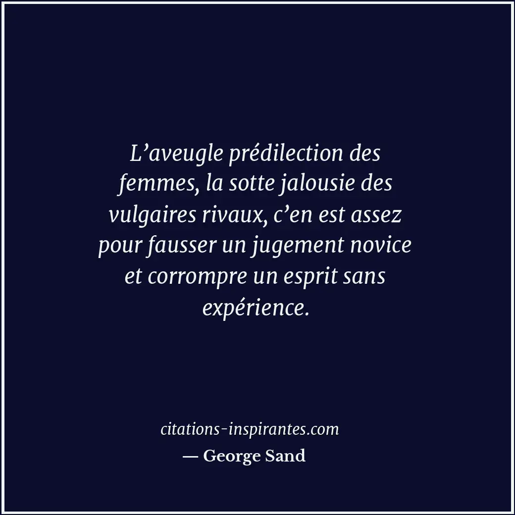 Citation de George Sand