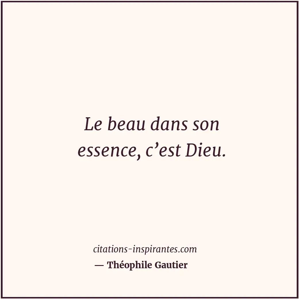 Citation de Théophile Gautier