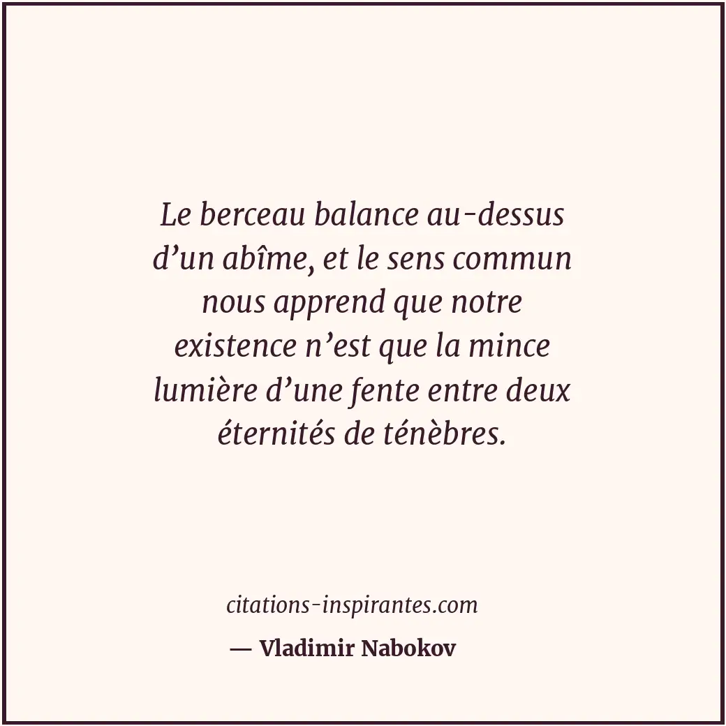 Citation de Vladimir Nabokov