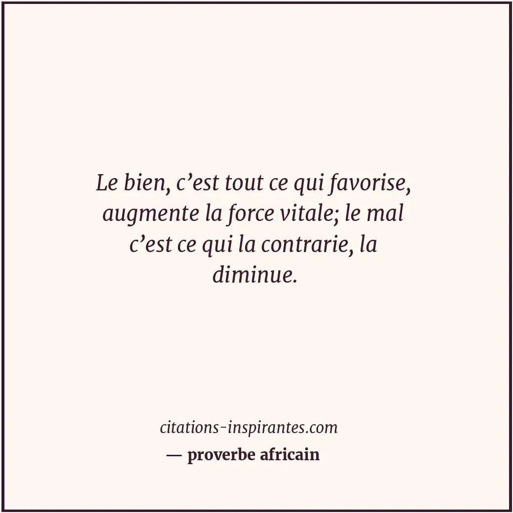 Citation de proverbe africain