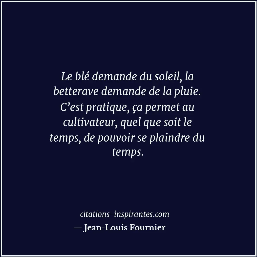 Citation de Jean-Louis Fournier