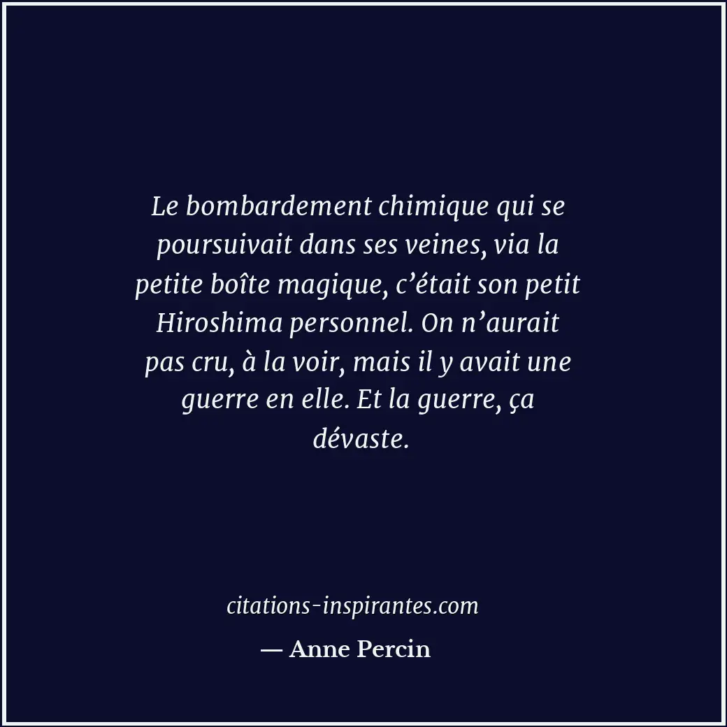 Citation de Anne Percin