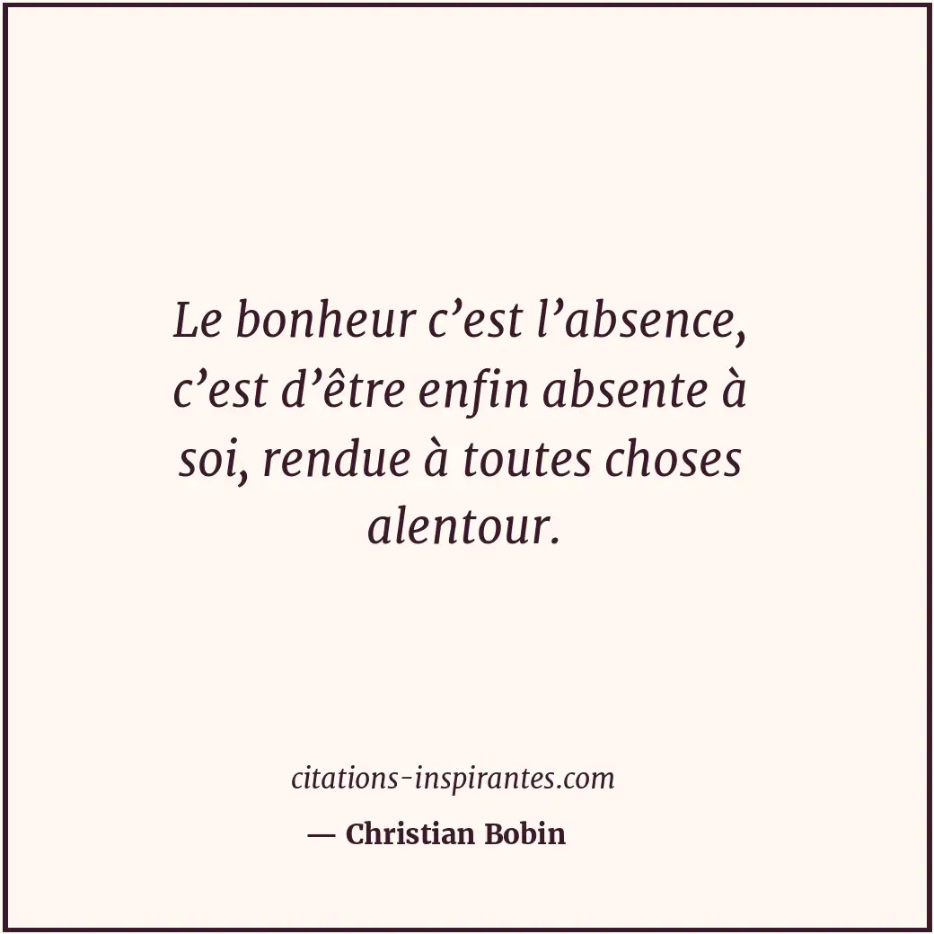 Citation de Christian Bobin