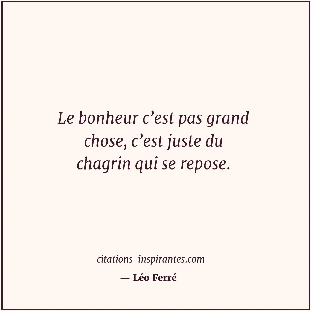 Citation de Léo Ferré