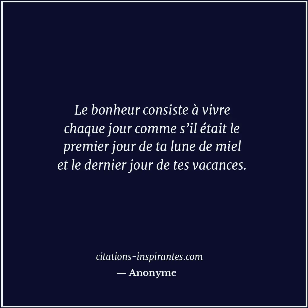 Citation de Anonyme